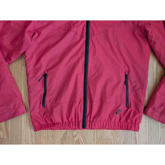 Nike Jacket Mens M Zip Windbreaker Mesh Lined Hooded Sportswear Grey Tag VTG - Picture 2 of 9